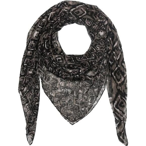Accessories First Graphic Square Womens Polyester Printed Scarf - Picture 3 of 6